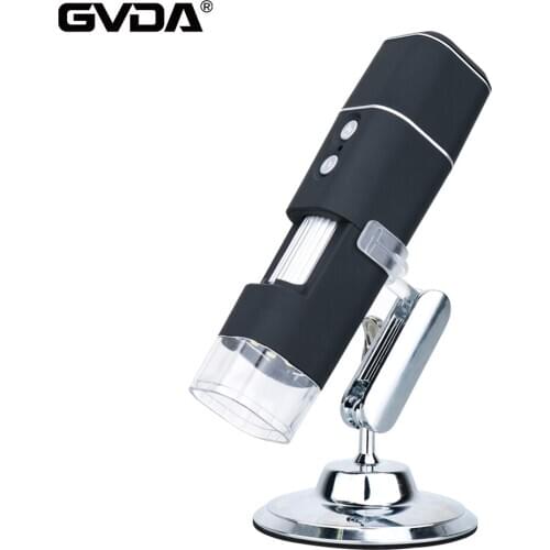 1000X WIFI Digital Microscope 8 LED Electronic Microscope 1080P HD Endoscope Zoom Camera Magnifier+ Lift Stand for IOS Android