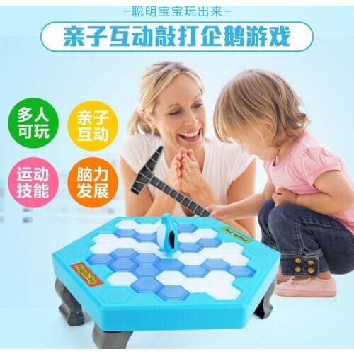 Crashed ice game Balance Ice Cubes Penguin Puzzle Table Games