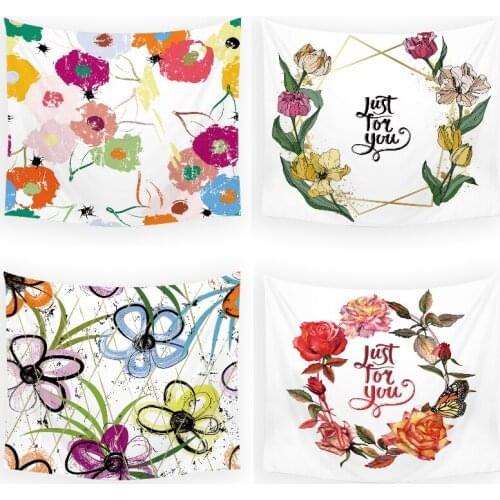 Flower leaves bohemian decor macrame wall hanging wall tapestry anime tapestry wall hanging tapestry room decor aesthetic home