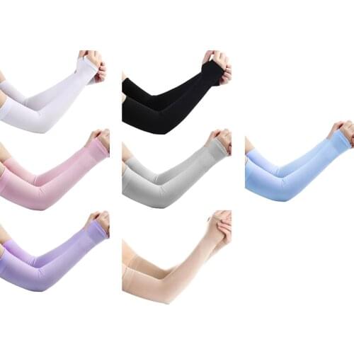 UV Protection Arm Sleeves Ice Silk Tattoo Cover Up Cooling Athletic Sports Sleeve Football Golf