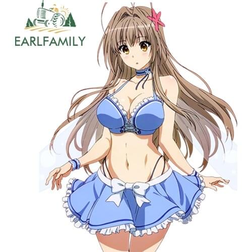 EARLFAMILY 13cm x 10.5cm Anime Amagi Brilliant Park Cartoon Sento Isuzu Sexy Woman Waterproof Decal Motorcycle Car Sticker