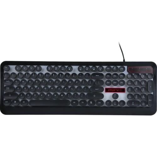 Rainbow Backlit Gaming Keyboard Illuminated Keyboard Ergonomic Design Office Work Keyboard for PC Laptop