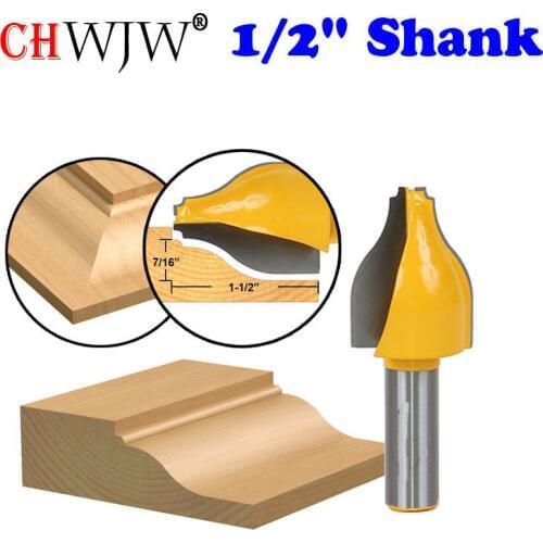 1 PC Panel Raiser Router Bit -Vertical - Ogee Bead - 1/2" Shank door knife Woodworking cutter Tenon Cutter for Woodworking Tools