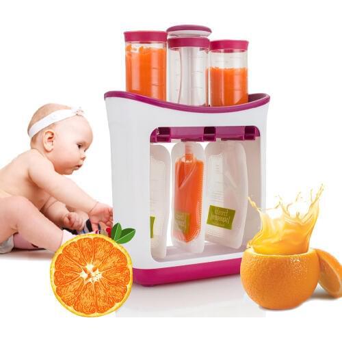 Baby Food Maker Baby Feeding Containers Storage Supplies Newborn Solid Food Powder Container Fresh Squeezed Fruit Juice Station