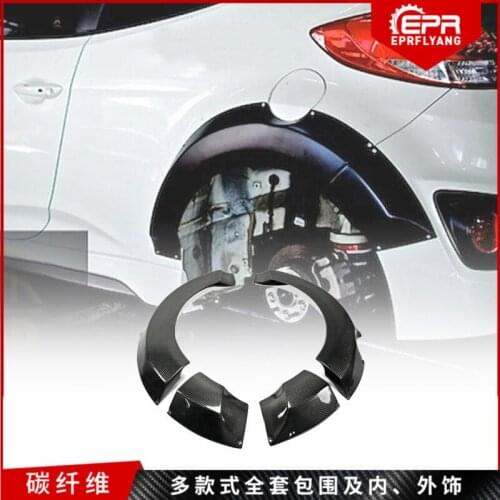 Suit For Freestyle Modern Veloster Lordpower Full Set of Wide Body Carbon Fiber and Modified Rear Wheel Eyebrow Leaf Board