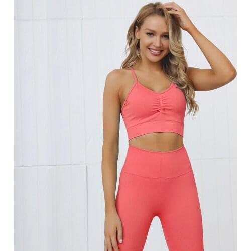 14Color Women Sports Set Seamless Yoga Tracksuits Outfit Sportswear High Waist Yoga Leggings Gym Suits Fitness Clothings Set