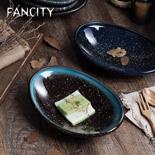 FANCITY Creative dishes, personality, special-shaped ceramic dishes, irregular business dining dishes, restaurant dishes