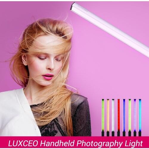 LUXCEO Handheld Photography Light Portable LED Video Light Wand Colorful Stick with Carrying Bag Photography Lighting Kit