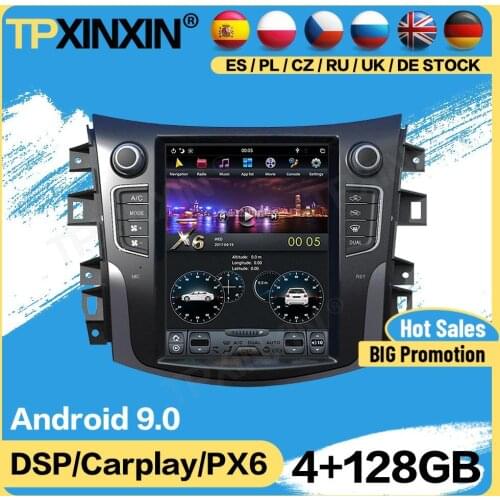 Carplay Tesla 128G Radio 2 Din Stereo Receiver Android For Nissan Terra 2014 2015 2016 2017 2018 2019 GPS Player Audio Head Unit