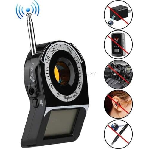 Mini CC309 RF Signal Detector Anti Spy Camera Wifi Wireless Wired Hidden Len Scanner Eavesdropping Bug Anti Candid Camara Finder