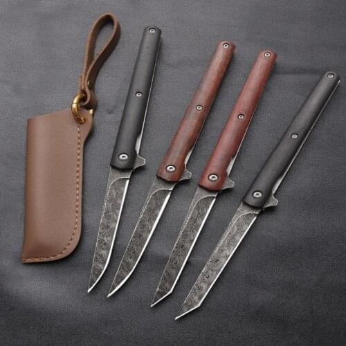 M390 Multi-function Outdoor Sharp Hunting Knife Tactical Folding Knife Portable Pocket Knife+ Holster Navaja