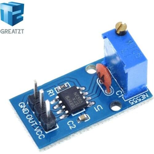 GREATZT NE555 adjustable frequency pulse generator module For Arduino Smart Car