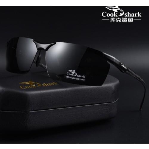 Cook Shark 2021 New Polarized Sunglasses Men Driving Glasses Trend Color Change Day and Night Sunglasses Men