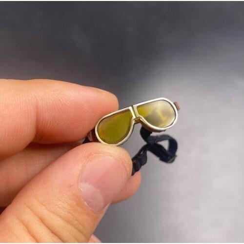 For Sale 1/6th UD9005 WWII British Locomotive Courier Doll Soldier Combat Goggles Blinks Glasses Model For 12inch Body Collect