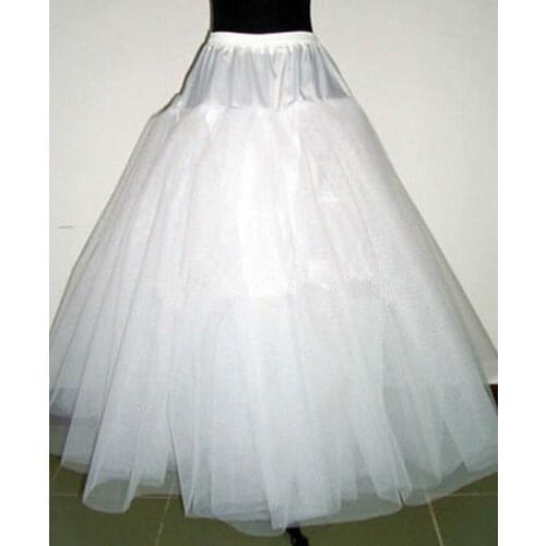 Petticoat crinoline hoopless underskirt Wedding petticoat prom White 2021
