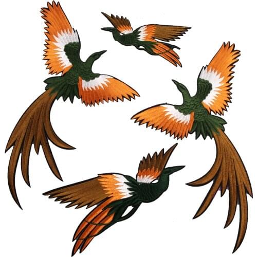 New Arrival Animal God Bird Phoenix Animals Patches Clothing Appliques Embroidery Stickers DIY Apparel Decals Clothes Decor