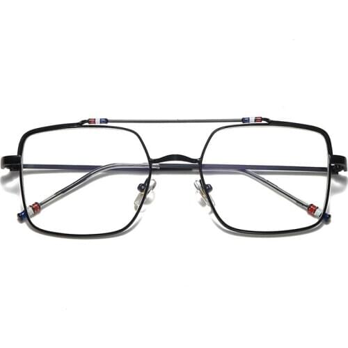 Prescription Eyeglasses Frames 2021 New Square Metal Women Myopia Frame Customize Eyewear FrameFashion Men Diopters Glasses