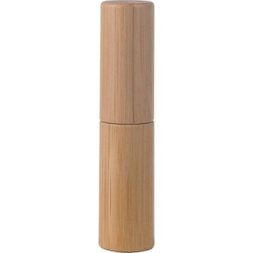 Lip Balm Empty Container Tubes with Bamboo Housing, 4g/ 5g, Twist Bottom and Top Cap, Lip Gloss Storage Container for DIY