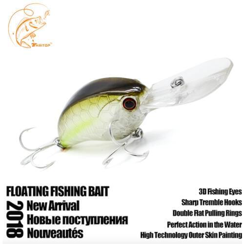 Thritop 90mm 12.5g New Fishing Lures Hard Bait 5 Various Colors TP050 Fishing Accessories Crankbait Fishing Artificial Baits