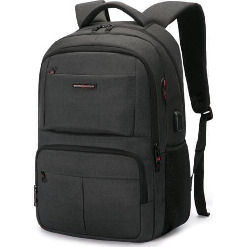Men Women Laptop Backpack 15.6 Inch Rucksack School Bag Travel Waterproof Backpack Men Notebook Computer Bag Black Y1591