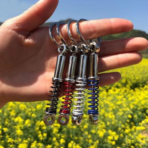 Creative Car Keychain Turbo 6 Speed Gearbox Gear Head Keychain Manual Transmission Lever Metal Key Ring Car Pendant Keychain
