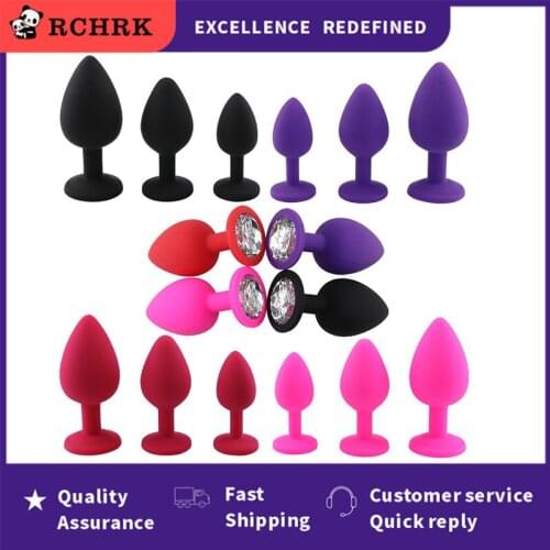 Adult Game Silicone Anal Plug Jewelry Dildo Vibrator Sex Toys for Woman Prostate Massager Bullet Vibrador Butt Plug For Men Gay