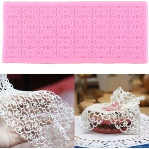 Sugarcraft Lace Silicone Mold Wedding Cake Border Fondant Mould Cupcake Topper Cake Decorating Tools Candy Clay Chocolate Molds
