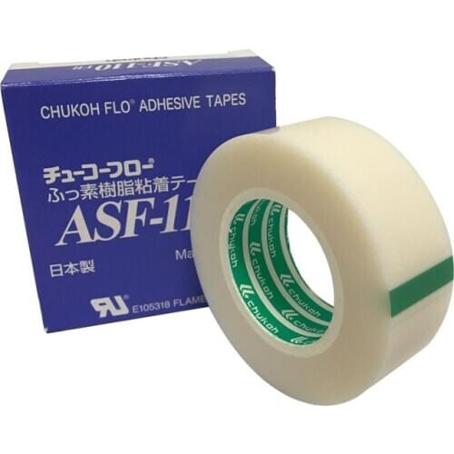 T0.08mm*W25mm*L10m Japan CHUKOH ASF-110FR PTFE tape bag making machine tape