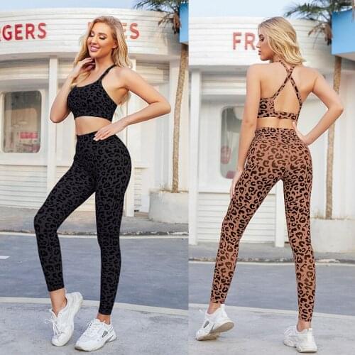 Women Seamless Training Yoga Set Fitness Sport Suits Running Gym Clothing Yoga Top High Waist Running Leggings Workout Pants Bra