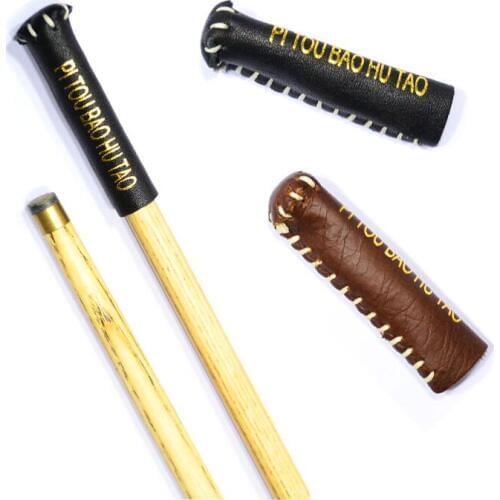 10 Pcs/lot Handtailor Leather Billiard Snooker /Pool Cue Tip Protector Damp Proof Billiard Accessories China