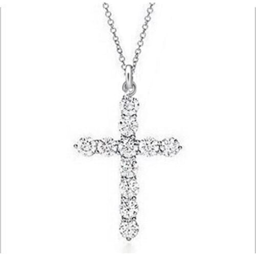 2019 925 jewelry necklaces women Cut jewelry loss silver crystal pendant bijoux en argent woman necklaces jewellery At a