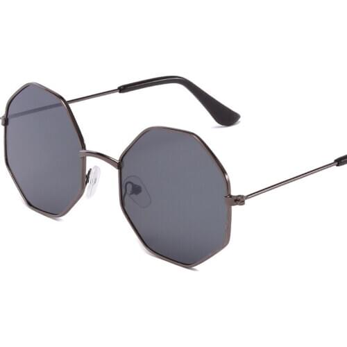 2020 Mercury coating Kids Sunglasses Dual Beam Children Baby Boys Girls Protection Sun Glasses Personas UV400 Hexagon HD