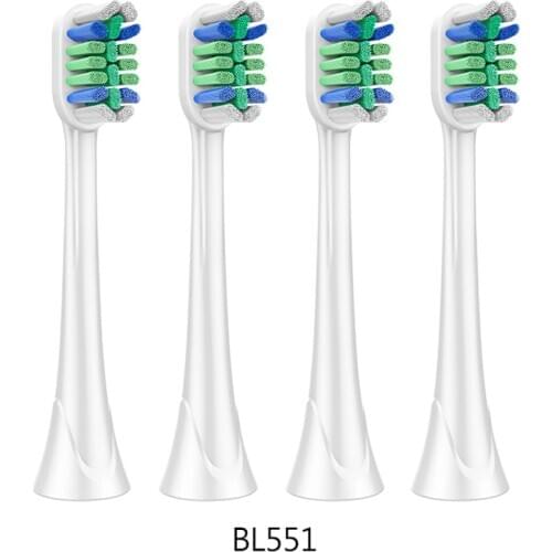 4pcslot Replacement Toothbrush Heads For nbhbj DiamondClean HydroClean Black BL551Electric Tooth Brush Heads