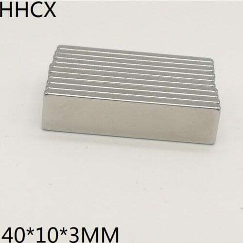 5pcs/lot Magnet 40x10x3 N38 Strong Square mm NdFeB Rare Earth Magnet 40*10*3 Neodymium Magnets for motor