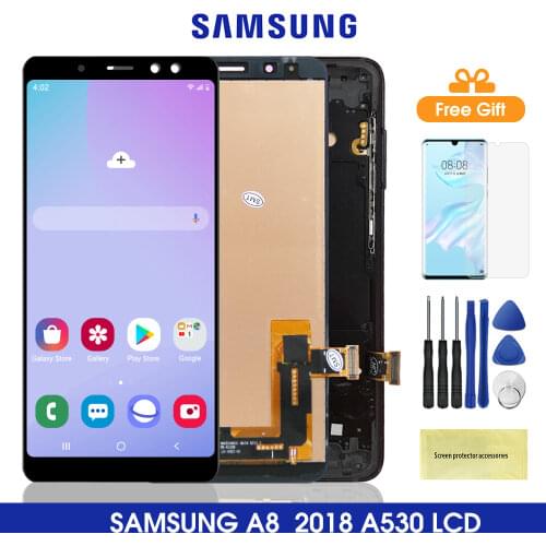 A530 Lcd Screen For Samsung Galaxy A8 2018 A530 Lcd display Touch Screen Digitizer Assesmbly For Samsung Galaxy A530 A530F/DS