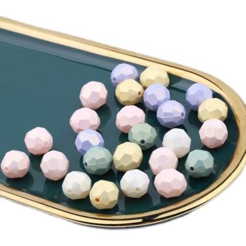 Free Shipping Mircale AB Pastel Colors Hexagon Geometry Acrylic Jewelry Beads 13*14mm 400pcs Faceted Plastic Loose Lucite Beads