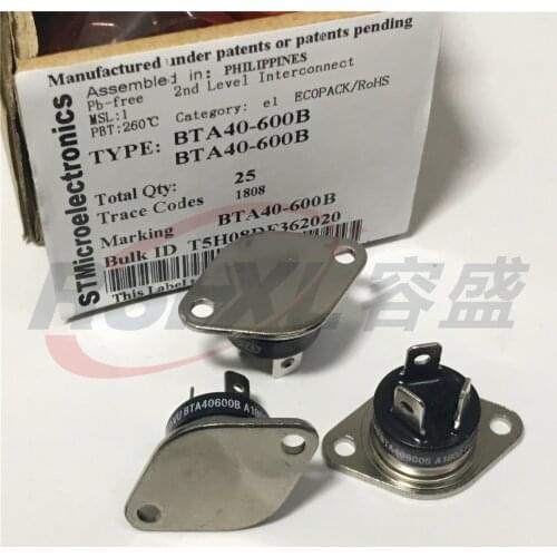 BTA40-600B BTA40-600 BTA40600B TO-3 40A 600V RD-91 New 5pcs/lot