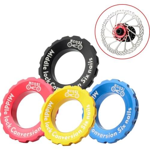 Bicycle Centerlock To 6-Hole Adapter Mountain Bike Hub Center Lock Conversion 6 Bolt Disc Brake Rotor