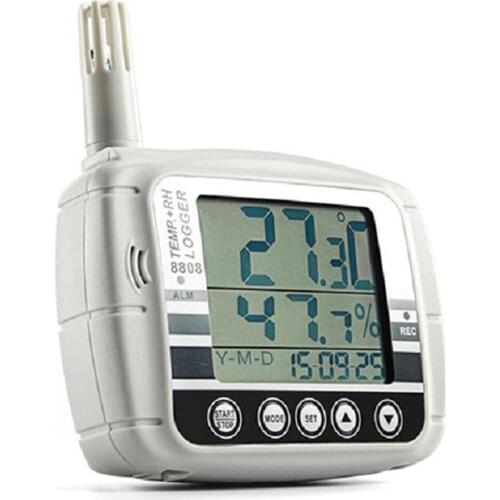 Digital AZ8808 Temperature & Humidity Data Logger Temp & RH% Monitor Recorder Large LCD range -20~70