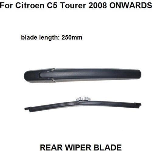 FOR CITROEN C5 MK 2 TOURER ESTATE 250MM 25.4cm REAR WIPER ARM + BLADE KIT 2008 ONWARDS