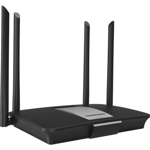 1200Mbps 2.4G&5Ghz Dual-band Gigabit wifi router with 1 WAN 4 LAN RJ45 Gigabit port + 4*6dBi High gain antennas wide coverage ap