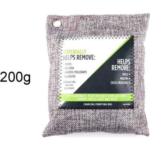 Breathe Green Bamboo Charcoal Odor Eliminator Bag Activated Absorber Natural