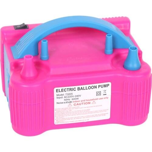 Electric Air Balloon Pump Double Hole Air Compressor Electric Balloon Inflator for Party