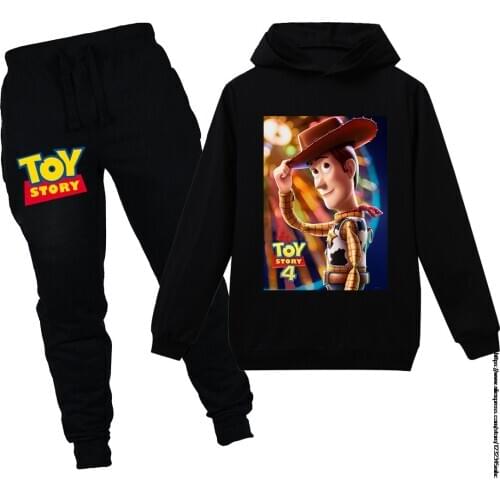Toy Story 4 Kids Hoodies Pants 2pcs Sets Toy Story 4 Clothes Baby Girl Boys Sweatshirt Clothing +pant sets