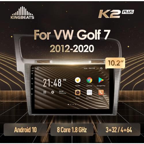 KingBeats Android 10 Octa-Core head unit HU 4G in Dash Car Radio Multimedia Video Player Navigation GPS For Volkswagen Golf 7 2012 - 2020 no dvd 2 din Double Din Android Car Stereo 2din