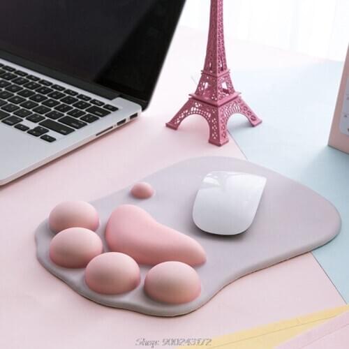 Cute Cat Paw Mouse Pad Anti-Slip Silicone Mice Mat PC Laptop Computer Office Comfort Wrist Rest Support Gaming N03 20 Dropship