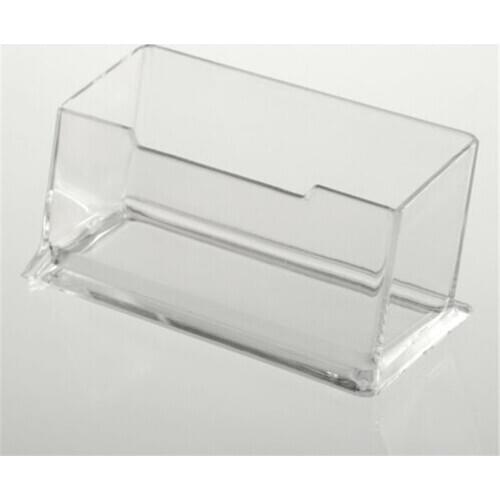 Hot Sale Clear Desk Shelf Box Storage Display Stand Acrylic Plastic Transparent Desktop Business Card Holder