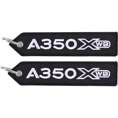 MiFaViPa Fashion Trinket 10 PCS Keychain Phone Strap Embroidery A350 Aviation Key Chain for Aviation Gift Strap Lanyard Keychain