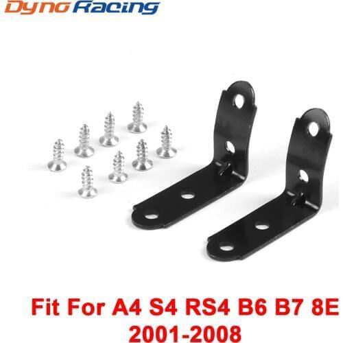 Glove Box Repair Kit For Audi A4 S4 RS4 B6 B7 8E 2001-2008 With Screws 2PCS Black