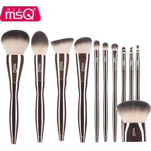 New Professional MSQ 11pcs Diamond Handle Makeup Brushes Set Powder Eyeshadow Foundation Make Up Brushes Cosmetic Makeup Tool